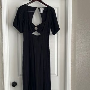 LSpace Black Midi Dress